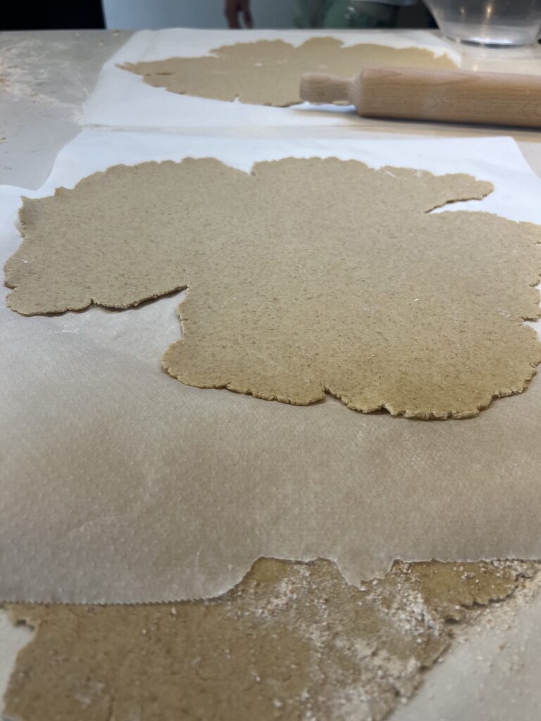 Oat flour dough